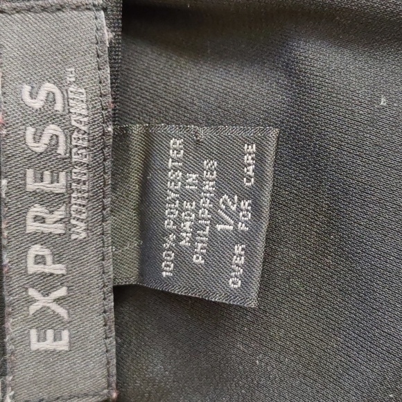 Preloved Express Little Black Dress Size 1/2 - Picture 6 of 12